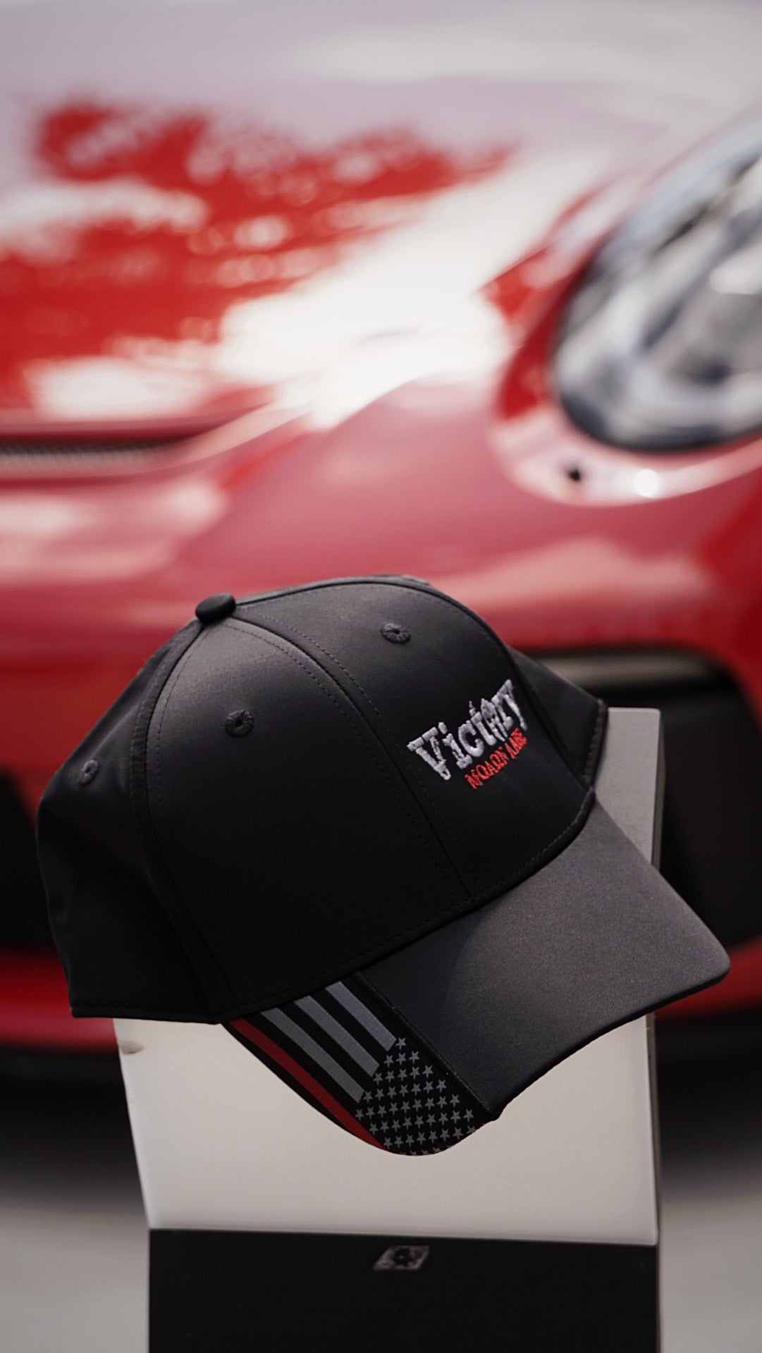 Outdoor Cap OC601 | Performance Service Stripe Cap - Fire/EMT BLK