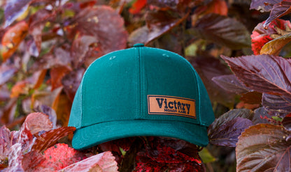Richardson 112PM | Green Printed Mesh Trucker Victory Patch