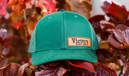 Richardson 112PM | Green Printed Mesh Trucker Victory Patch