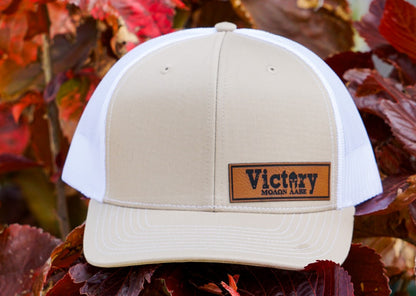 Richardson 112PM | Sand WHT Mesh Trucker Victory Patch